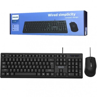 Teclado + Mouse Philips C234 Alambrico SPT62341