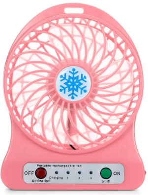 VENTILADOR CON BATERIA 10798 ROSADO1