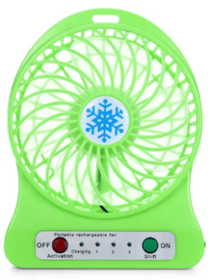 VENTILADOR CON BATERIA 10798 VERDE1