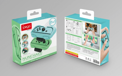 Correa de muñeca ajustable 2 en 1 Nunchaku Wrist Strap para Joy-Con1