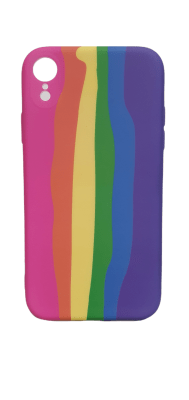Carcasa Silicona iPhone XR Colores y Lineas 21