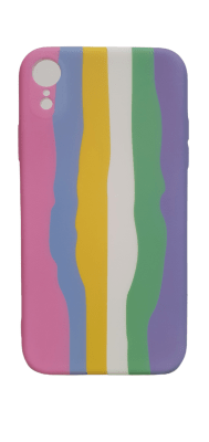 Carcasa Silicona iPhone XR Colores y Lineas 51