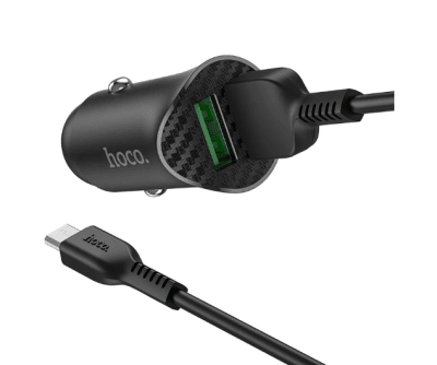 Cargador Auto Hoco Z39 18W + Cable Micro1