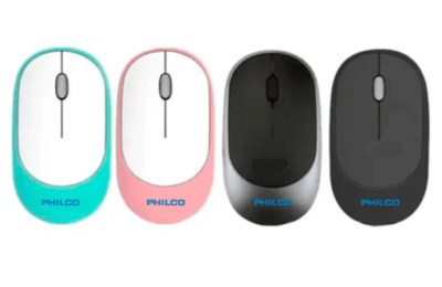 Mouse Philco Inalambrico Rosa/Blanco1