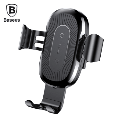 Soporte de auto con carga inalámbrica Negro Gravity Baseus1