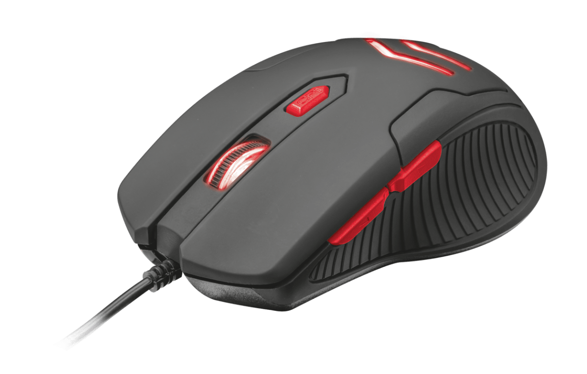 Trust Pack Mouse Gamer y Mouse Pad ZIVA Casa de la Carcasa