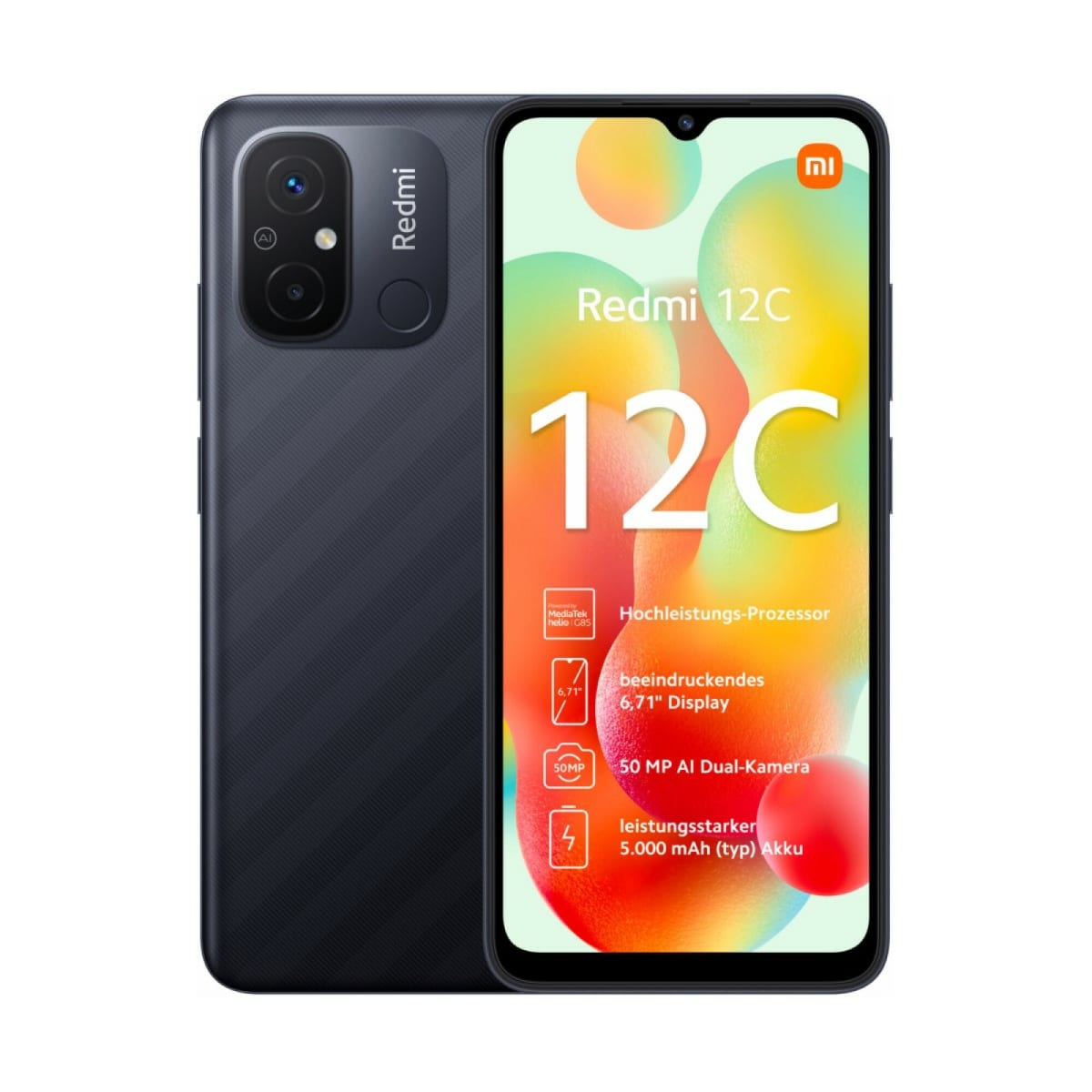 Redmi 12C 4GB/128GB グラファイトグレー 充電器付き REDMI 12C 4GB/128GB GRAPHITE GREY | Casa de la Carcasa