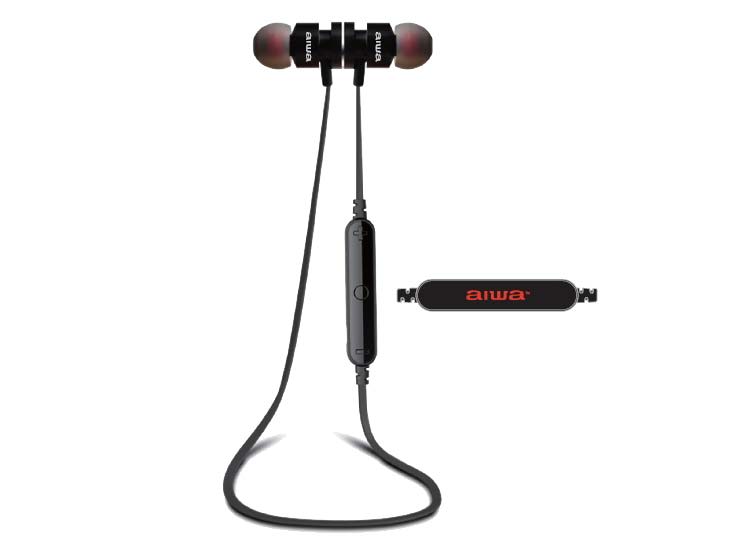 AUDÍFONOS AIWA, BLUETOOTH, RECARGABLE, IN-EAR, CON MICRÓFONO - 001 —  Corripio