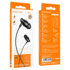 Audifonos In Ear Jack 3.5mm BM61 Borofone Color Negro