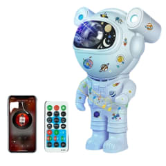 Lampara Parlante Astronauta Proyector De Galaxia Bluetooth