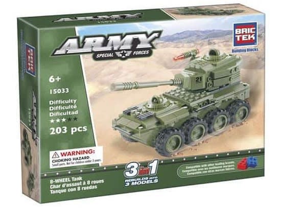 Tanque Con 8 Ruedas BricTek | MELITRONICS | Servicio Técnico y