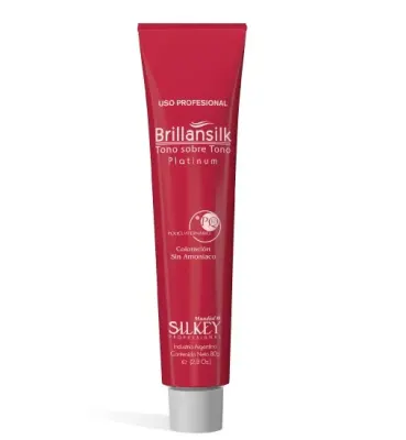 Silkey Brillansilk Platinum 6.12 Rubio Oscuro Ceniza Irizado