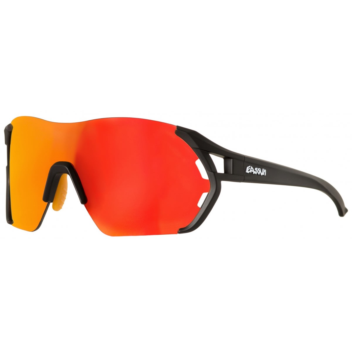 Lentes de Ciclismo - EASSUN - Veleta - Marco Negro Mate - Lentes Rojo Revo  | Takano Store