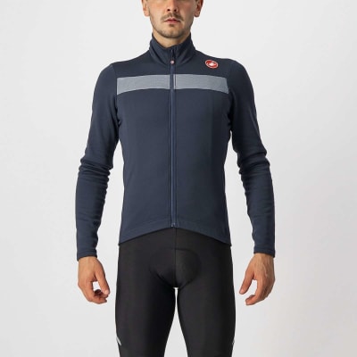 CASTELLI - Puro 3 Jersey FZ - Savile Blue / Silver Reflex