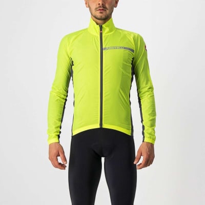 CASTELLI - Squadra Stretch JKT (Casaca) - Yellow Fluo / Dark Gray