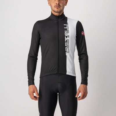 CASTELLI - Traguardo Jersey FZ - Light Black / White