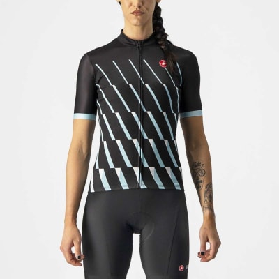 CASTELLI - Pendio Jersey - Women - Light Black/Sky Light-White