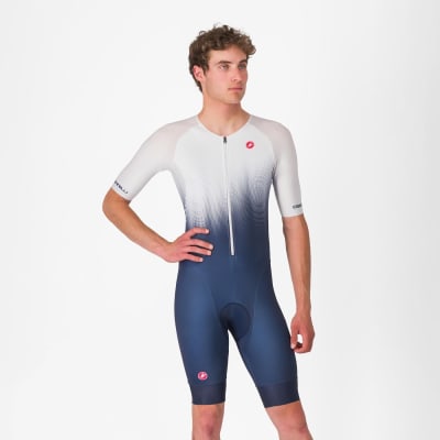 Castelli - Core Tri Suit (trisuit) - Men - Manga Corta - Belgian Blue / White
