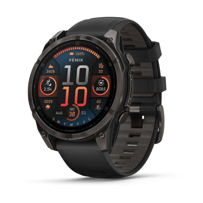 Garmin - Fenix 8 Amoled Zafiro - 47mm - Black/Pebble Gray