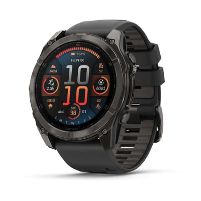 Garmin - Fenix 8 Amoled Zafiro - 51mm - Black/Pebble Gray