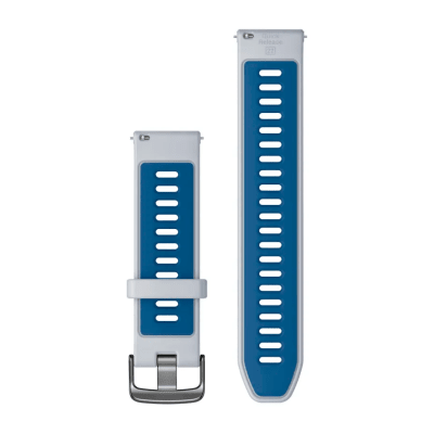 Garmin - Correa de repuesto Quick Release 22 White/Tidal Blue
