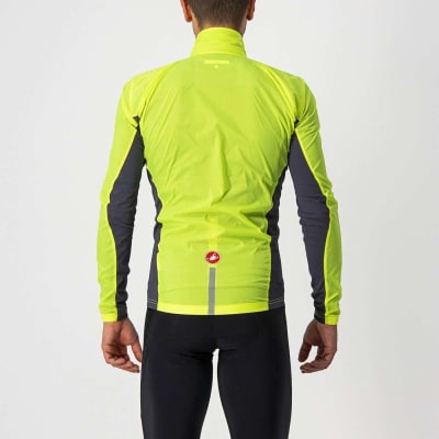 CASTELLI - Squadra Stretch JKT (Casaca) - Yellow Fluo / Dark Gray