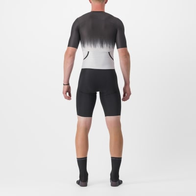Castelli - San Remo Ultra Speed Suit (trisuit) - Men - Manga Corta - Black/Silver Grey