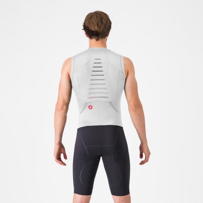 Castelli - Free San Remo 3 Suit SL (trisuit) - Men - Sin Mangas - White