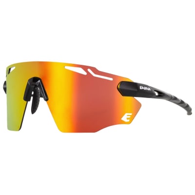 Lentes de Ciclismo y Running - EASSUN - Fartlek - Marco Negro Mate - Lentes Rojo Revo