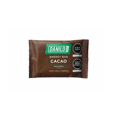 DANILO BARS - BARRA ENERGETICA - CACAO - 50.3G - 250 CAL