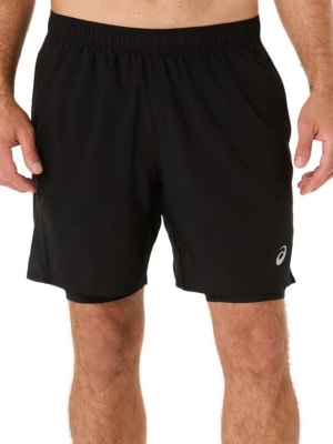 Asics - Silver 2N1 7in Short - Negro - Hombre