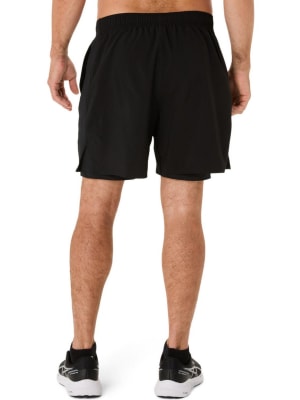Asics - Silver 2N1 7in Short - Negro - Hombre