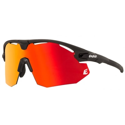 Lentes para Running y Ciclismo - EASSUN - GIANT - Marco Negro Mate - Lentes Rojo Revo
