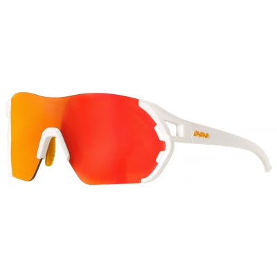Lentes de Ciclismo - EASSUN - Veleta - Marco Blanco Mate - Lentes Rojo Revo