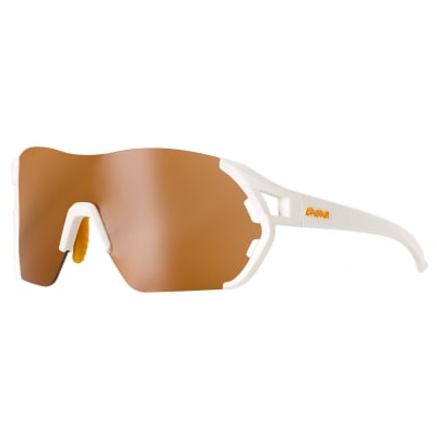 Lentes de Ciclismo - EASSUN - Veleta - Marco Blanco Mate - Lentes Marrón