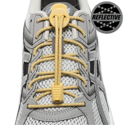 Pasadores elásticos - Lock Laces - Amarillo Roca Reflectivo
