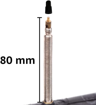 Cámara para bicicleta de ruta - 700x23-25C - Válvula Presta 80mm