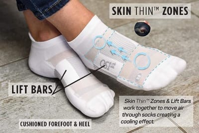 Medias - Thin Air TA4 - OS1st - No Show - Steel Blue