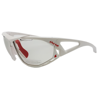 Lentes para Ciclismo - EASSUN - EPIC PH - Marco Blanco mate - Lentes Fotocromáticas Cat: 1-2 - Peso