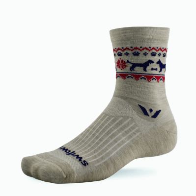 Vision Five - Winter Pawliday Khaki - Swiftwick - Medias