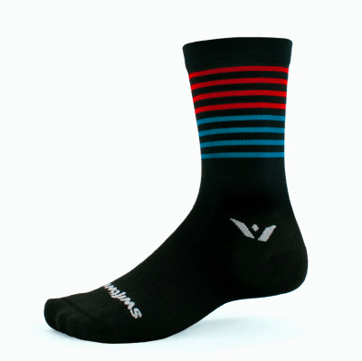Aspire Seven - Stripe Red Blue - Medias - Swiftwick