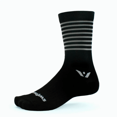 Aspire Seven - Stripe Gray - Medias - Swiftwick
