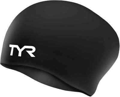 TYR - Gorro de Natación para Adultos con Cabello Largo Wrinkle Free