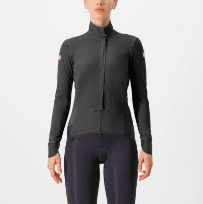 CASTELLI - Alpha Flight Ros JKT (Casaca) - Mujer - LIGHT BLACK/BLACK REFLEX