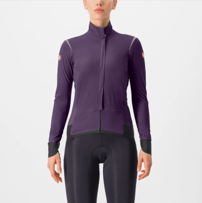CASTELLI - Alpha Flight Ros JKT (Casaca) - Mujer - NIGHT SHADE/ORCHID PETAL-SILVER