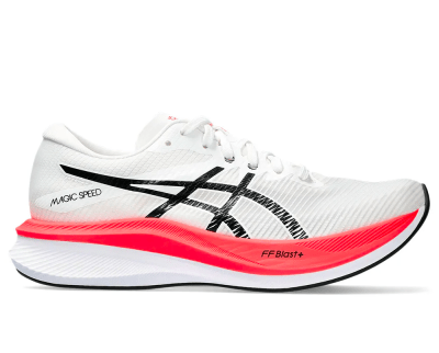 Asics - Magic Speed 3 - White/Black - Mujer - Neutro/Supinacion