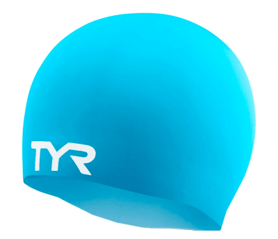 TYR - Gorro de Natación para Adultos Wrinkle Free - Pool (Celeste)