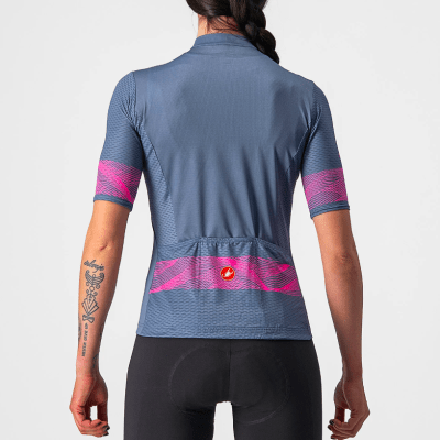 Castelli - Fenice Jersey - Women - Light Steel Blue / Pink Fluo