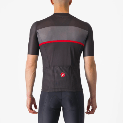 Castelli - Tradizione Jersey - Hombre - Light Black/Dark Gray - Red