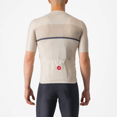 Castelli - Tradizione Jersey - Hombre - Silver Moon/Clay - Twilight Blue